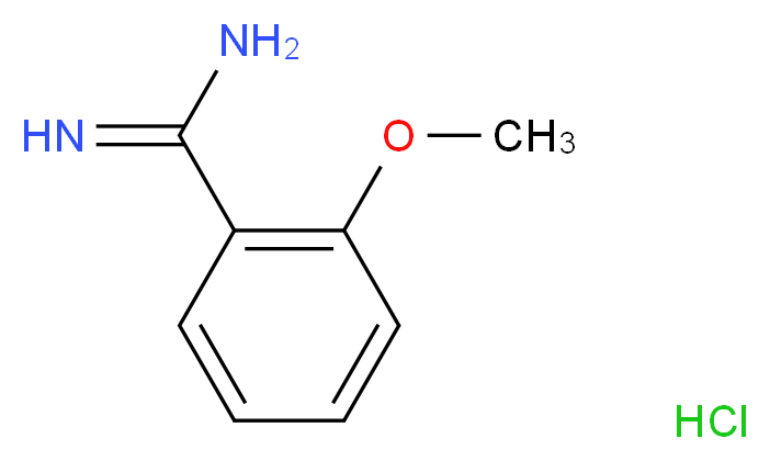 2-Methoxy-benzamidine hydrochloride_分子结构_CAS_51818-19-0)