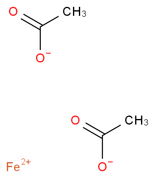 λ<sup>2</sup>-iron(2+) ion diacetate_分子结构_CAS_3094-87-9