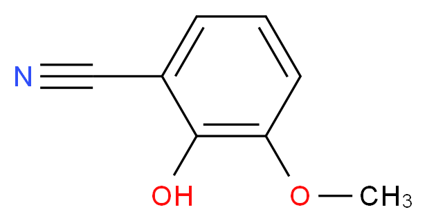 2-Hydroxy-3-methoxybenzenecarbonitrile_分子结构_CAS_6812-16-4)