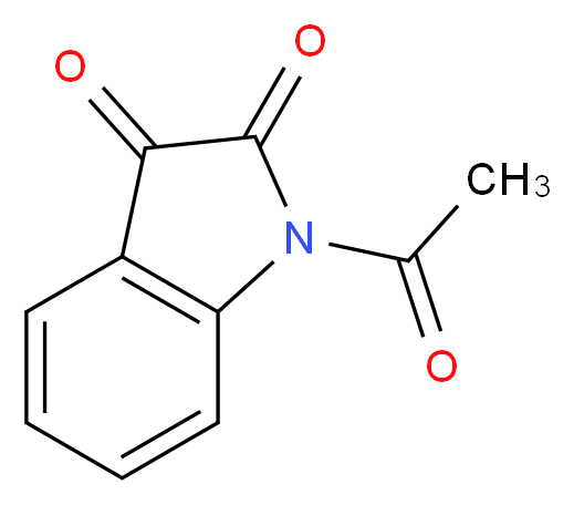 1-Acetyl-1H-indole-2,3-dione_分子结构_CAS_574-17-4)