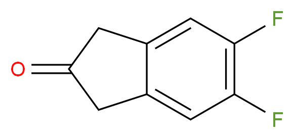 5,6-difluoro-2,3-dihydro-1H-inden-2-one_分子结构_CAS_161712-79-4