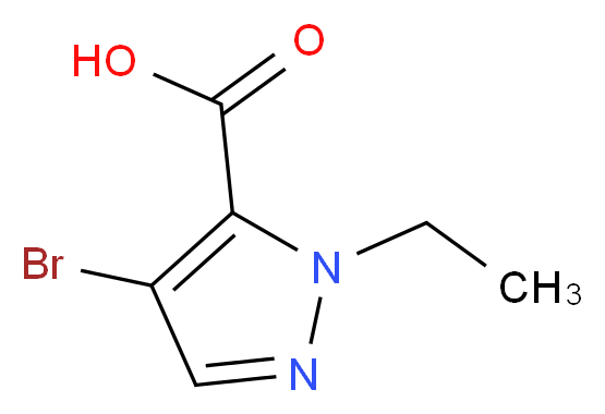 4-Bromo-1-ethyl-1H-pyrazole-5-carboxylic acid_分子结构_CAS_)