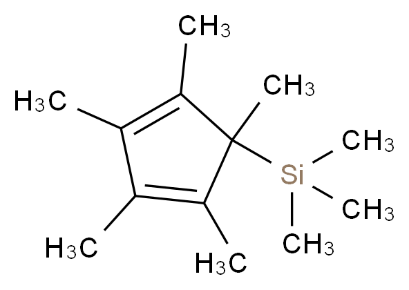 trimethyl(pentamethylcyclopenta-2,4-dien-1-yl)silane_分子结构_CAS_87778-95-8