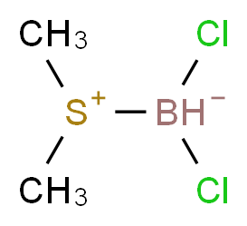 dichloro(dimethyl-λ<sup>4</sup>-sulfanylidene)-λ<sup>4</sup>-borane_分子结构_CAS_63462-42-0