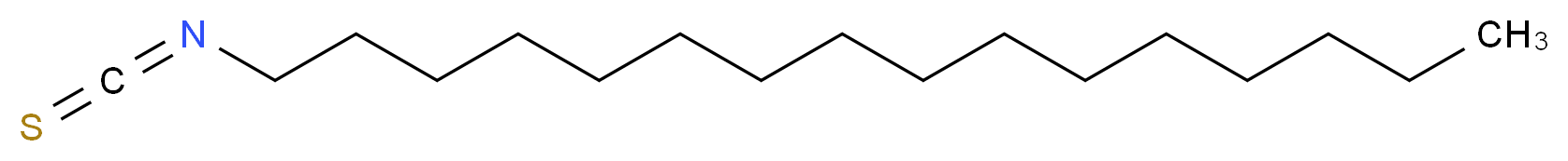 1-isothiocyanatohexadecane_分子结构_CAS_4426-87-3