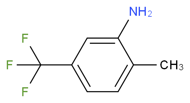 3-Amino-4-methylbenzotrifluoride_分子结构_CAS_25449-96-1)