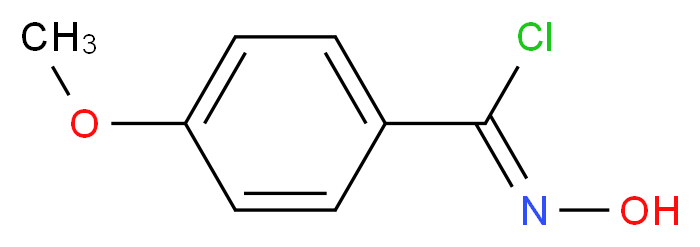 (Z)-N-hydroxy-4-methoxybenzene-1-carbonimidoyl chloride_分子结构_CAS_38435-51-7