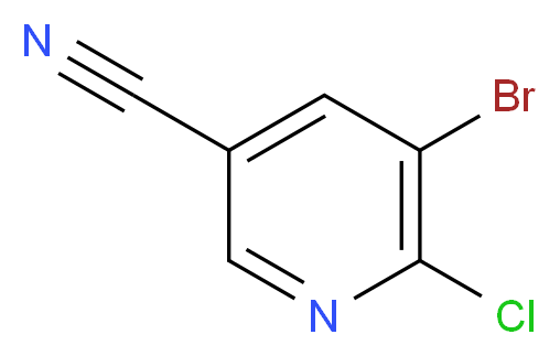 5-Bromo-6-chloronicotinonitrile_分子结构_CAS_71702-01-7)
