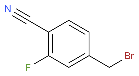 4-Cyano-3-fluorobenzyl bromide_分子结构_CAS_222978-03-2)