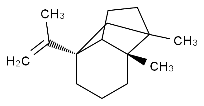 (2S,6R)-2,8-dimethyl-6-(prop-1-en-2-yl)tricyclo[4.4.0.0<sup>2</sup>,<sup>8</sup>]decane_分子结构_CAS_87064-18-4