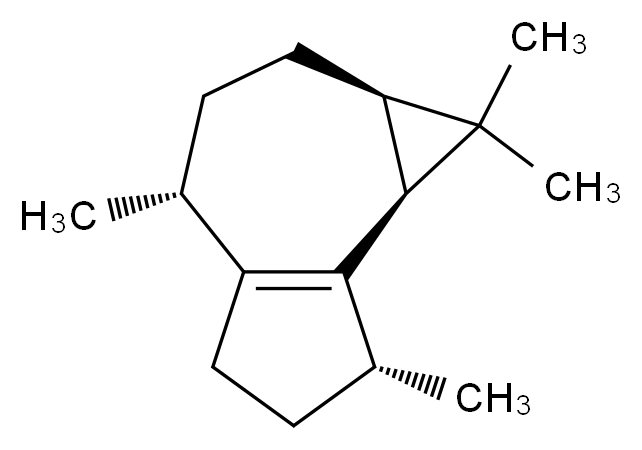 (1aR,4R,7R,7bS)-1,1,4,7-tetramethyl-1H,1aH,2H,3H,4H,5H,6H,7H,7bH-cyclopropa[e]azulene_分子结构_CAS_95910-36-4