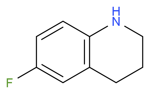 6-fluoro-1,2,3,4-tetrahydroquinoline_分子结构_CAS_59611-52-8