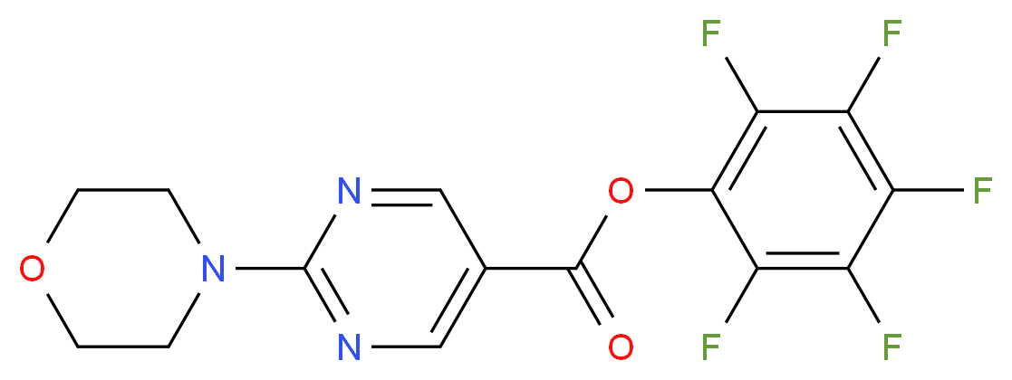 pentafluorophenyl 2-morpholin-4-ylpyrimidine-5-carboxylate_分子结构_CAS_941717-05-1)