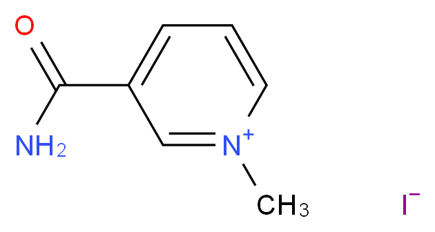 3-carbamoyl-1-methylpyridin-1-ium iodide_分子结构_CAS_6456-44-6