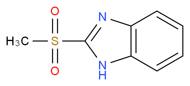 2-methanesulfonyl-1H-1,3-benzodiazole_分子结构_CAS_57159-81-6
