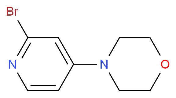 4-(2-bromopyridin-4-yl)morpholine_分子结构_CAS_1049023-41-7