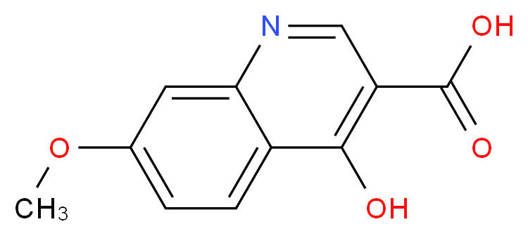 4-Hydroxy-7-methoxyquinoline-3-carboxylic acid_分子结构_CAS_28027-17-0)