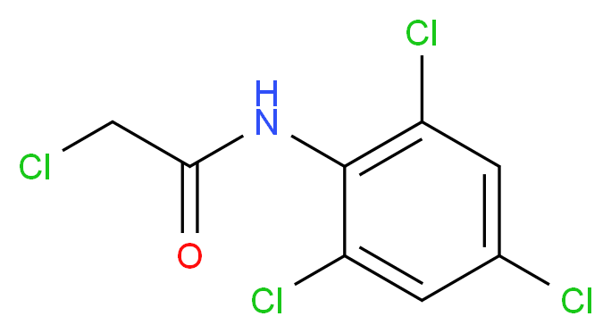 2-chloro-N-(2,4,6-trichlorophenyl)acetamide_分子结构_CAS_22303-34-0