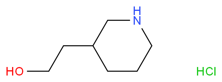 2-(3-Piperidyl)ethanol Hydrochloride_分子结构_CAS_16780-04-4)