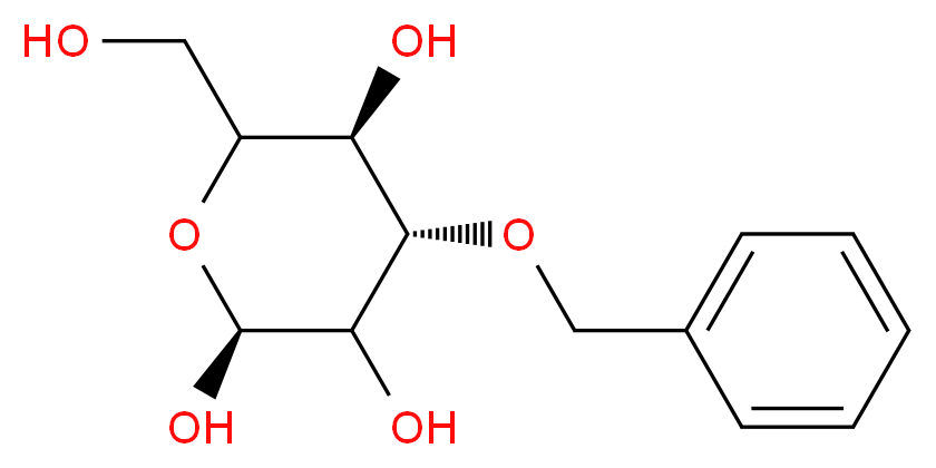 (2S,4S,5R)-4-(benzyloxy)-6-(hydroxymethyl)oxane-2,3,5-triol_分子结构_CAS_65877-63-6