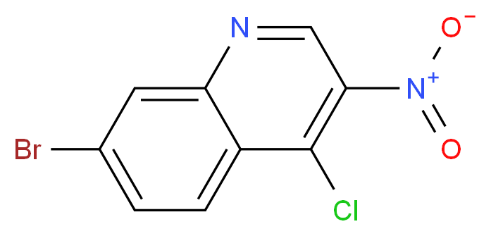 7-Bromo-4-chloro-3-nitroquinoline_分子结构_CAS_723280-98-6)
