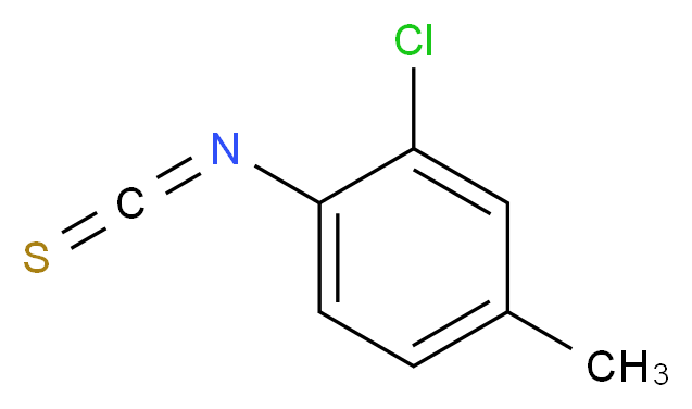 2-chloro-1-isothiocyanato-4-methylbenzene_分子结构_CAS_57878-93-0