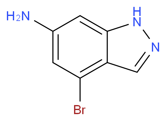 4-bromo-1H-indazol-6-amine_分子结构_CAS_885518-53-6