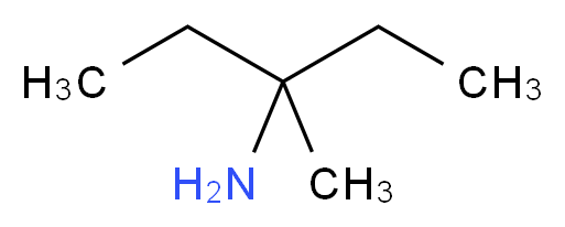 3-methylpentan-3-amine_分子结构_CAS_3495-46-3