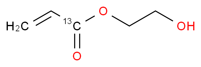 2-hydroxyethyl (1-<sup>1</sup><sup>3</sup>C)prop-2-enoate_分子结构_CAS_1216933-17-3