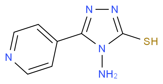 4-amino-5-(pyridin-4-yl)-4H-1,2,4-triazole-3-thiol_分子结构_CAS_36209-51-5