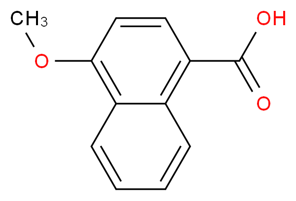 4-methoxynaphthalene-1-carboxylic acid_分子结构_CAS_13041-62-8