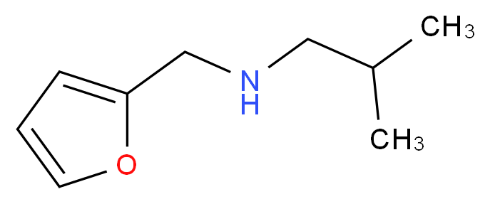 (furan-2-ylmethyl)(2-methylpropyl)amine_分子结构_CAS_58924-66-6