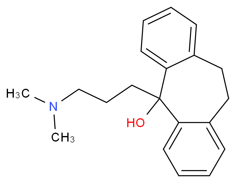 5-(3-(Dimethylamino)propyl)-10,11-dihydro-5H-dibenzo[a,d][7]annulen-5-ol_分子结构_CAS_1159-03-1)