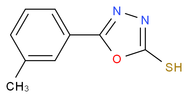 5-(3-methylphenyl)-1,3,4-oxadiazole-2-thiol_分子结构_CAS_66147-19-1