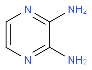 2,3-Diaminopyrazine_分子结构_CAS_13134-31-1)