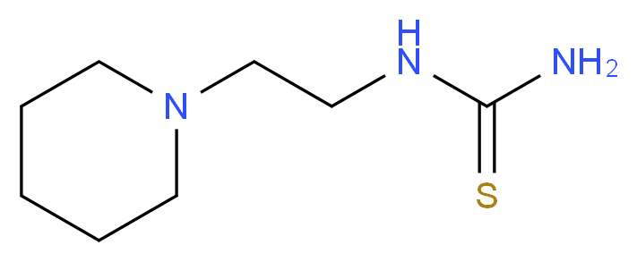 [2-(piperidin-1-yl)ethyl]thiourea_分子结构_CAS_206761-87-7