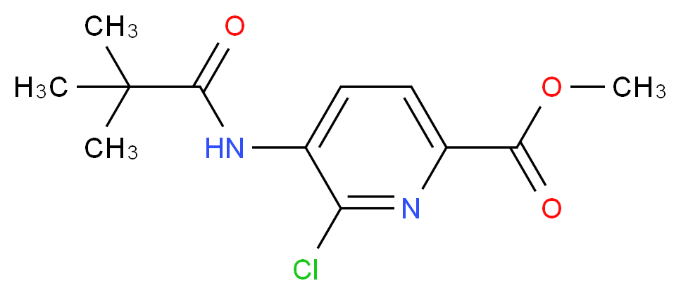 Methyl 6-chloro-5-pivalamidopicolinate_分子结构_CAS_1142191-95-4)