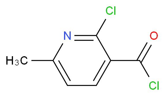 2-chloro-6-methylpyridine-3-carbonyl chloride_分子结构_CAS_39853-81-1