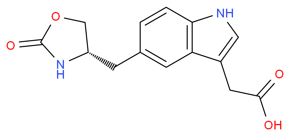 3-Des[2-(Dimethylamino)ethyl] Zolmitriptan 3-Acetic Acid_分子结构_CAS_251451-31-7)