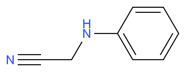 2-(phenylamino)acetonitrile_分子结构_CAS_3009-97-0