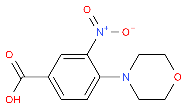 4-(4-Morpholinyl)-3-nitrobenzoic acid_分子结构_CAS_26577-59-3)