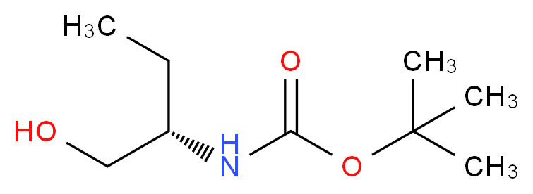 N-Boc-(S)-(-)-2-氨基-1-丁醇_分子结构_CAS_150736-72-4)