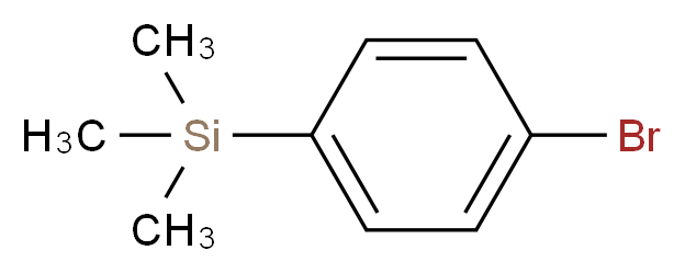 (4-bromophenyl)trimethylsilane_分子结构_CAS_6999-03-7