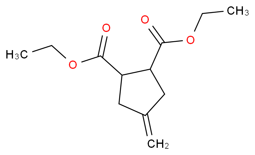 Diethyl 4-methylenecyclopentane-1,2-dicarboxylate_分子结构_CAS_)