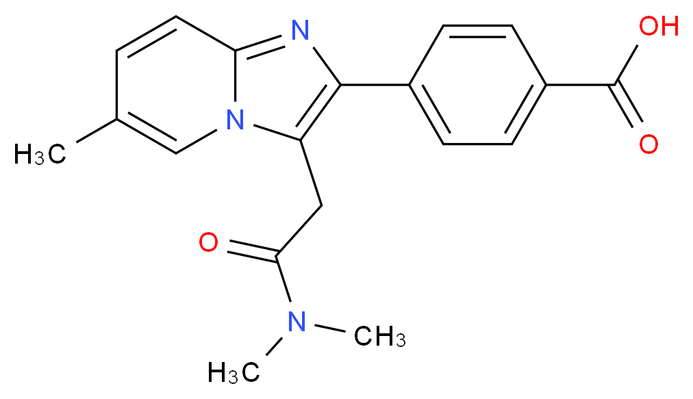 Zolpidem Phenyl-4-carboxylic Acid_分子结构_CAS_109461-65-6)