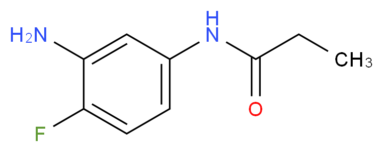 N-(3-Amino-4-fluorophenyl)propanamide_分子结构_CAS_)