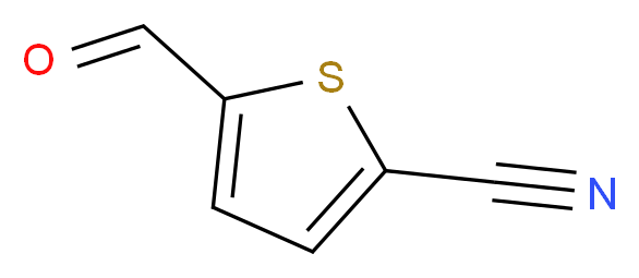 5-Cyano-2-thiophene carbaldehyde_分子结构_CAS_21512-16-3)