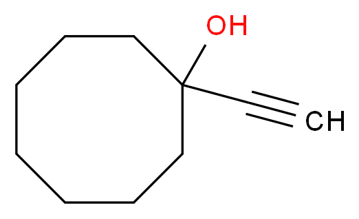 1-ethynylcyclooctan-1-ol_分子结构_CAS_55373-76-7