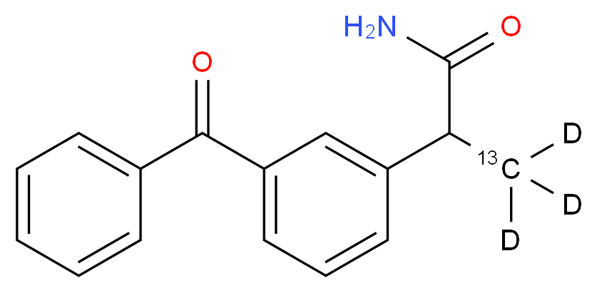 rac Ketoprofen Amide-13C,d3_分子结构_CAS_)