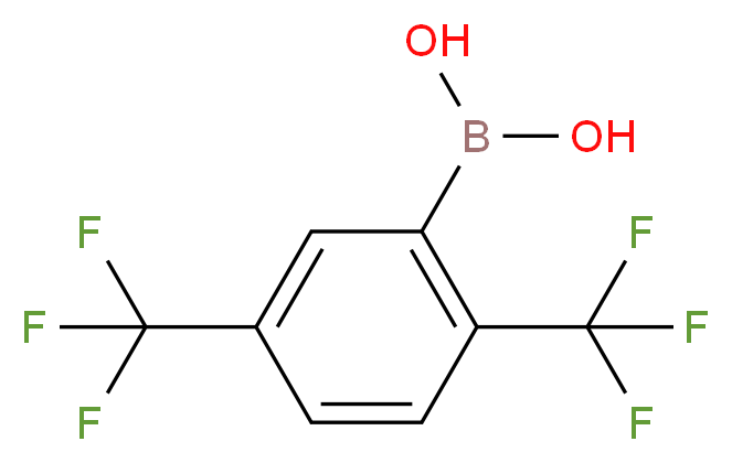 [2,5-bis(trifluoromethyl)phenyl]boronic acid_分子结构_CAS_196083-18-8